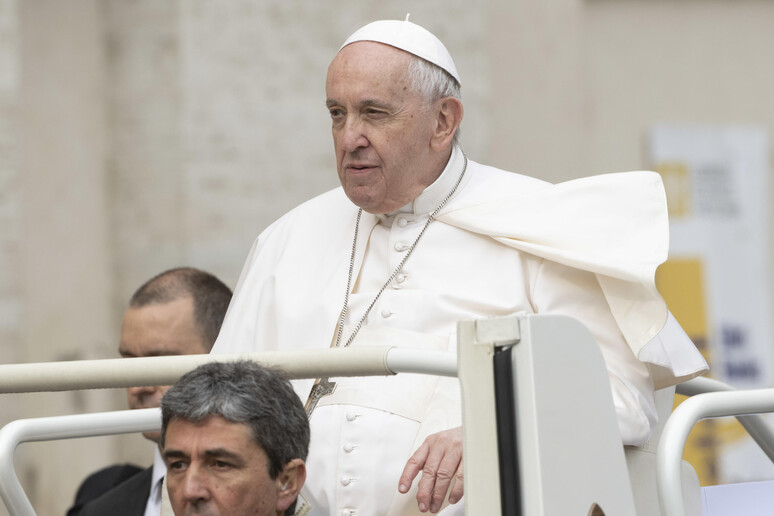 Papa Francesco all 'udienza generale del 4 maggio - RIPRODUZIONE RISERVATA