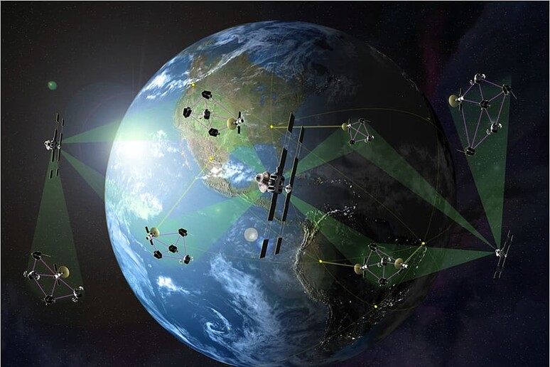 Rappresentazione grafica dei satelliti nell 'orbita terrestre (fonte: Piqsels) - RIPRODUZIONE RISERVATA