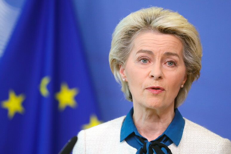 La presidente della Commissione europea Ursula von der Leyen © ANSA/EPA