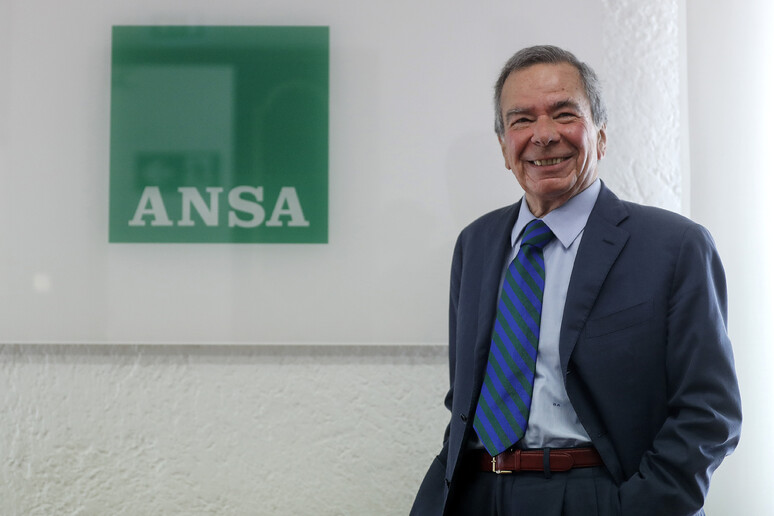 Il presidente dell 'ANSA, Giulio Anselmi - RIPRODUZIONE RISERVATA