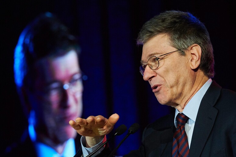 L 'economista della Columbia University Jeffrey Sachs - RIPRODUZIONE RISERVATA