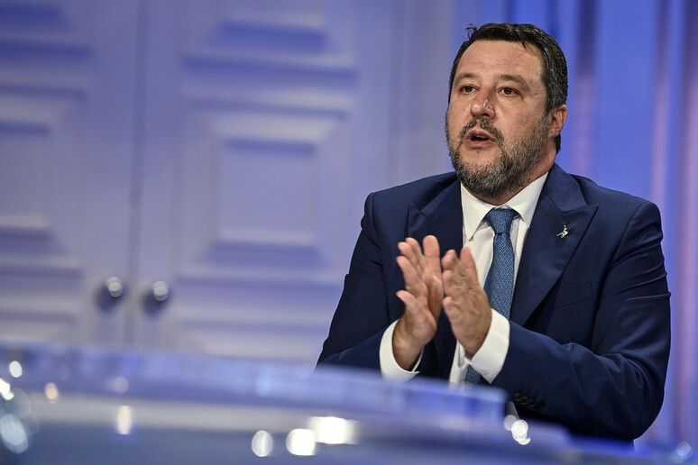 Matteo Salvini a Porta a Porta (archivio) - RIPRODUZIONE RISERVATA