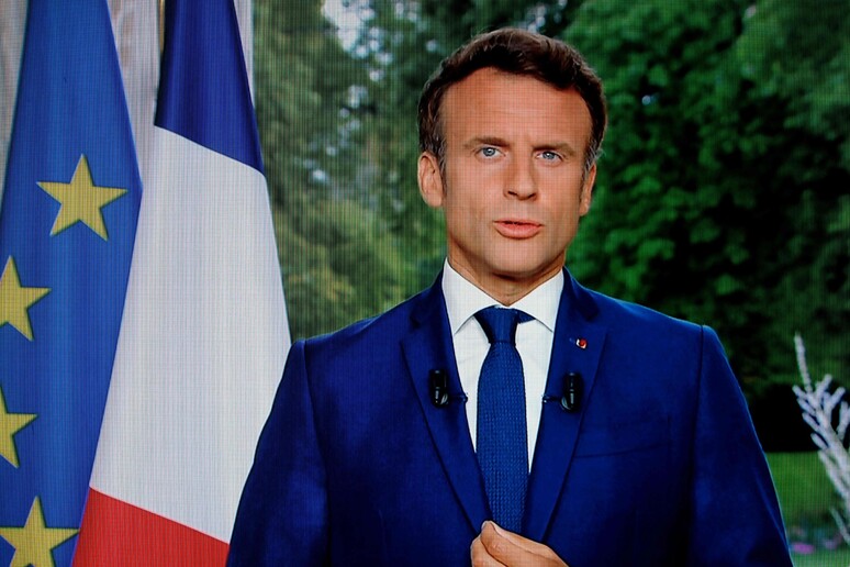 Il presidente francese Macron © ANSA/AFP