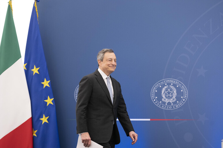 Il premier Mario Draghi - RIPRODUZIONE RISERVATA