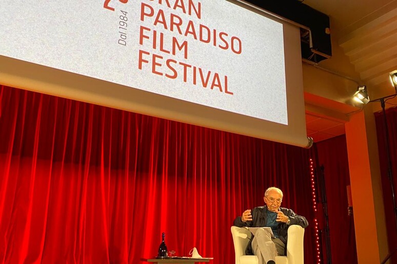 Giuliano Amato al Gran Paradiso Film Festival. Cogne, 29 luglio 2022 - RIPRODUZIONE RISERVATA