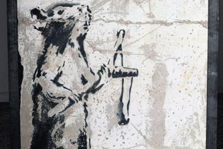 Israele:salvato graffito perduto di Banksy in un blitz notturno - RIPRODUZIONE RISERVATA