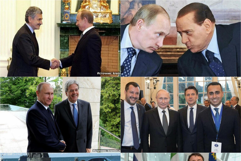 L 'ambasciata russa posta foto di Putin con i politici italiani - RIPRODUZIONE RISERVATA