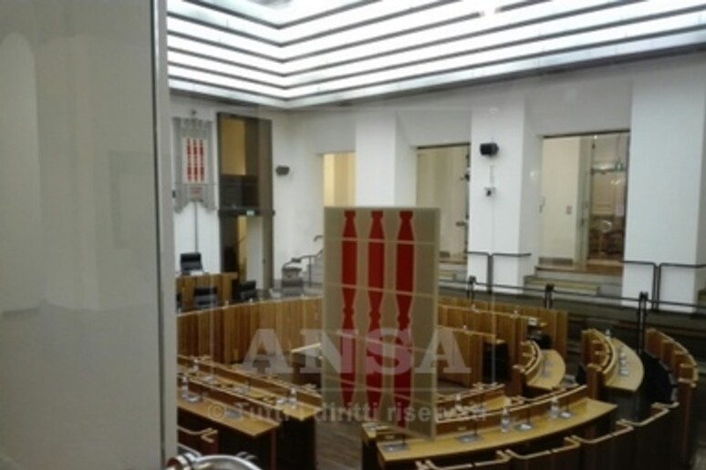 L 'aula dell 'Assemblea legislativa - RIPRODUZIONE RISERVATA