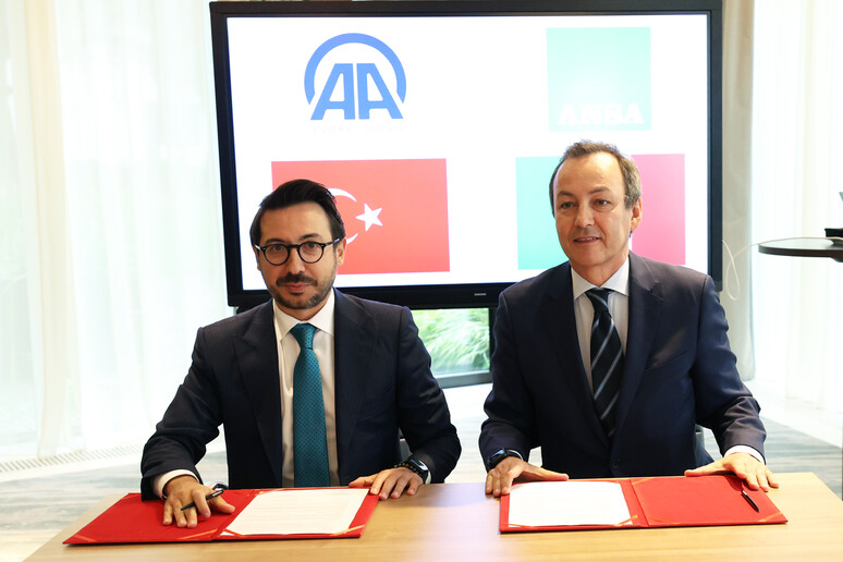 Accordo di collaborazione tra ANSA e l 'agenzia turca Anadolu - RIPRODUZIONE RISERVATA