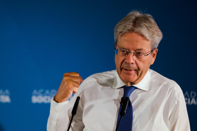 Il commissario europeo Paolo Gentiloni © ANSA/EPA