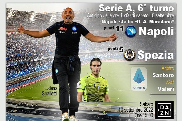 Serie A, Napoli-Spezia - RIPRODUZIONE RISERVATA