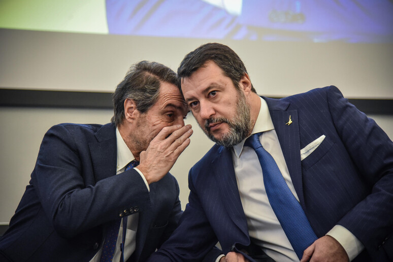Attilio Fontana e Matteo Salvini - RIPRODUZIONE RISERVATA