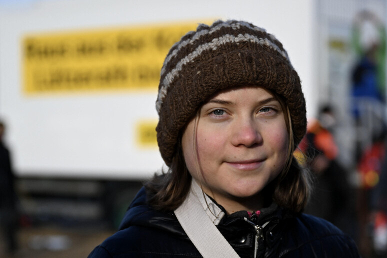 Polizia tedesca, Greta Thunberg identificata e rilasciata © ANSA/AFP