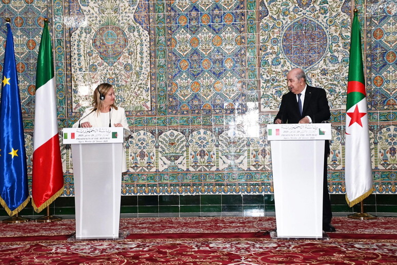 Italian Prime Minister Giorgia Meloni visits Algeria © ANSA/EPA