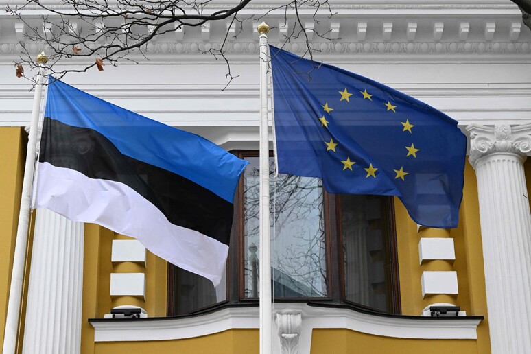 La sede dell 'ambasciata estone a Mosca © ANSA/AFP