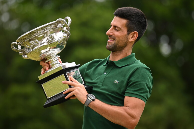 Il campione serbo miglior tennista del mondo Novak Djokovic © ANSA/EPA
