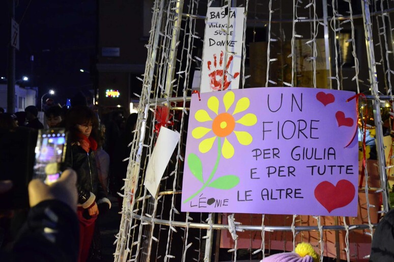 Manifestazione ad Aosta per Giulia - RIPRODUZIONE RISERVATA