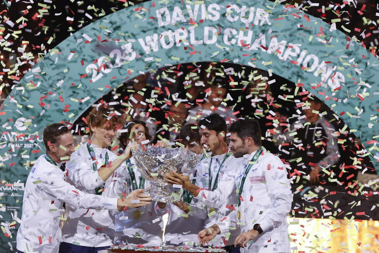 Le immagini della vittoria dell'Italia in Coppa Davis