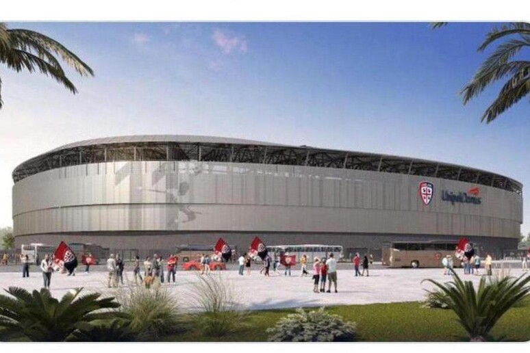 Calcio: progetto nuovo stadio del Cagliari - RIPRODUZIONE RISERVATA