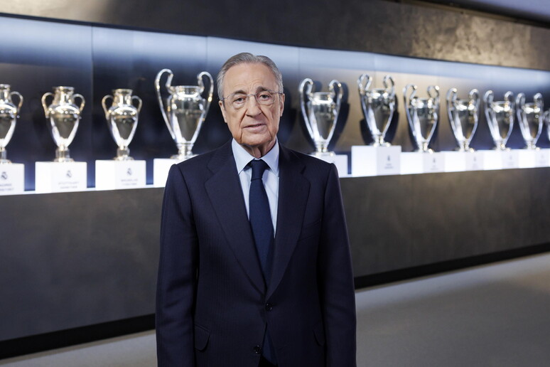 Il presidente del Real Madrid Florentino Perez © ANSA/EPA