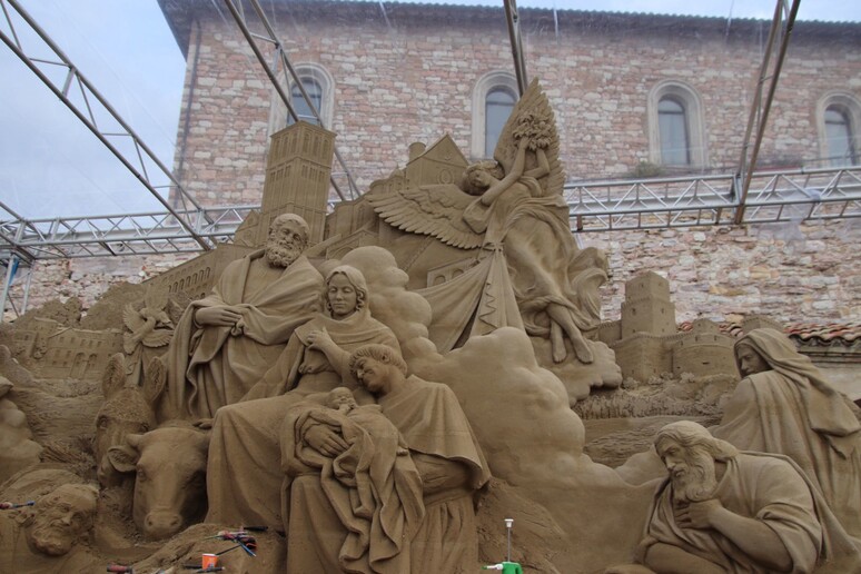 Per il presepe di Assisi 240 tonnellate di sabbia da Jesolo