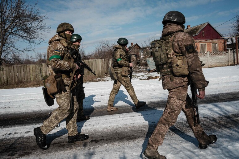 Militari ucraini a Siversk © ANSA/AFP