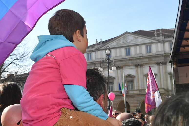 Manifestazione delle famiglie arcobleno -     RIPRODUZIONE RISERVATA