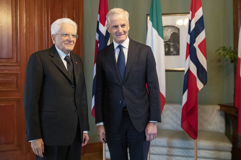 presidente mattarella con il premier Jonas Gahr Støre