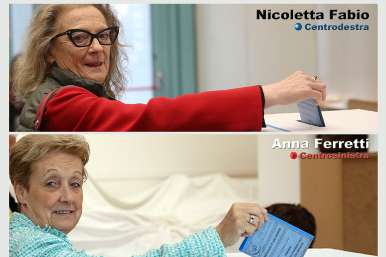 COMBO COMUNALI 2023 - SIENA Nicoletta Fabio (centrodestra) e Anna Ferretti (centrosinistra) - RIPRODUZIONE RISERVATA