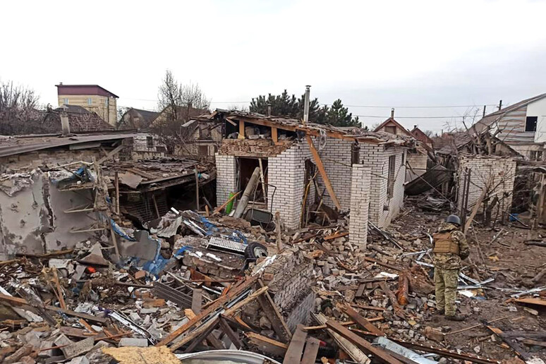 La distruzione della guerra in Ucraina - RIPRODUZIONE RISERVATA