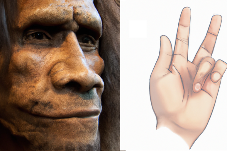 Un 'illustrazione di un Neanderthal e un disegno delle conseguenze della cosiddetta malattia dei Vichinghi (fonte: Hugo Zeberg) - RIPRODUZIONE RISERVATA