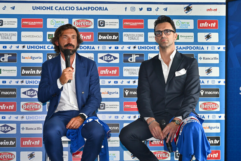 Calcio, Serie B, Uc Sampdoria presenta Andrea Pirlo e Nicola Legrottaglie - RIPRODUZIONE RISERVATA