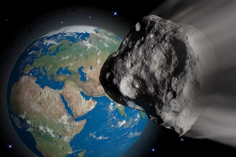 Rappresentazione artistica di un asteroide vicino alla Terra (fonte: urikyo33, da Pixabay) - RIPRODUZIONE RISERVATA