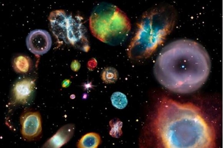 Collage di 22 immagini di nebulose planetarie (fonte: ESA/Hubble e NASA, ESO, NOAO/AURA/NSF, Q. Parker, I. Bojičić, D. Frew, A. Zijlstra) - RIPRODUZIONE RISERVATA
