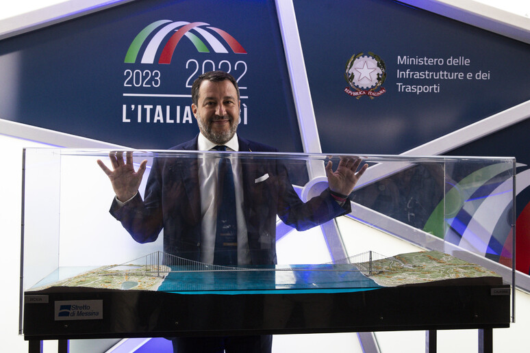 Il ministro delle Infrastrutture e Trasporti Matteo Salvini - RIPRODUZIONE RISERVATA