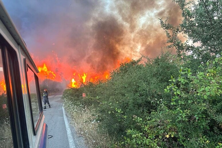 Incendio in Sicilia - RIPRODUZIONE RISERVATA