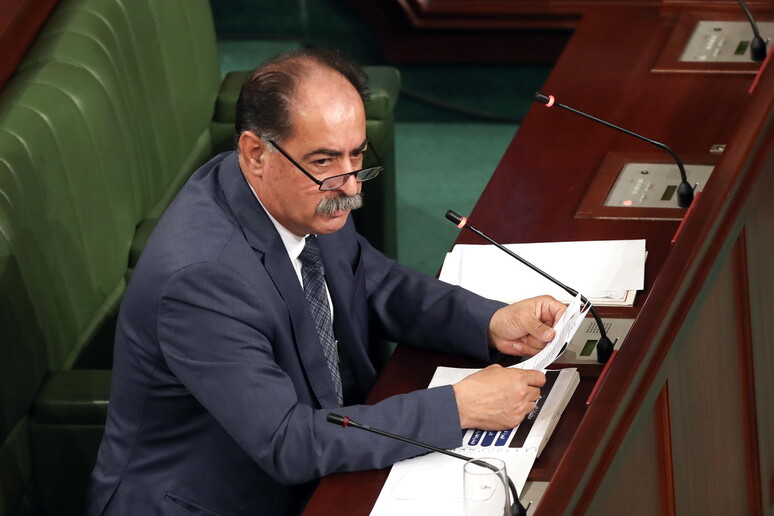 Il ministro tunisino dell 'Interno Kamel Feki © ANSA/EPA