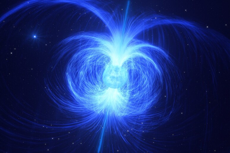 Rappresentazione artistica della stella HD 45166 che evolverà in una magnetar (fonte: ESO/L. Calcada) - RIPRODUZIONE RISERVATA