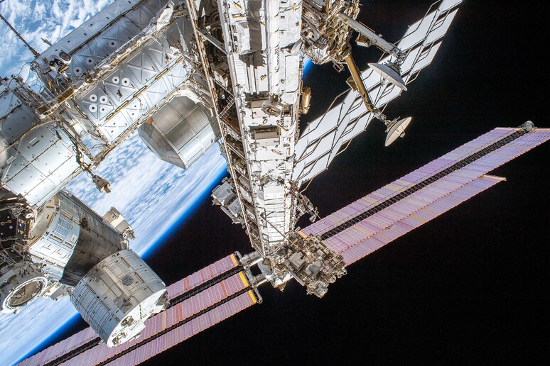 La Stazione Spaziale Internazionale (fonte: ESA, da Wikipedia) - RIPRODUZIONE RISERVATA