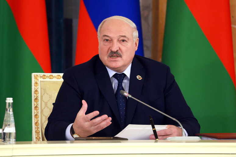 Il presidente bielorusso Alexander Lukashenko © ANSA/EPA