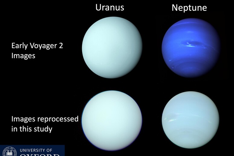 Nuovo look per Urano e Nettuno (fonte: Patrick Irwin, Università di Oxford) -     RIPRODUZIONE RISERVATA