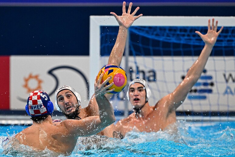 Una fase della finale Italia-Croazia © ANSA/AFP