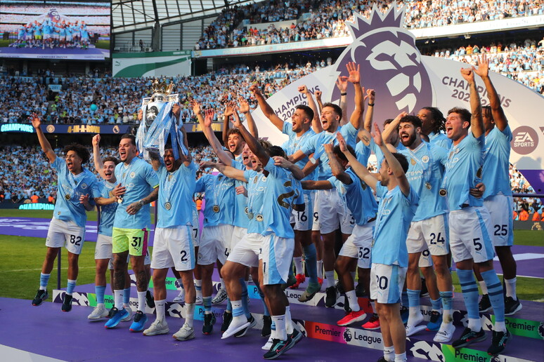 Inghilterra: Manchester City campione, è 4/o titolo consecutivo