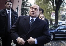 Berlusconi ai funerali di Angelo Rizzoli