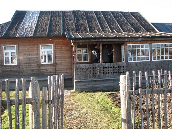 La ricostruzione fedele della casa di Klushino, dove è nato Gagarin